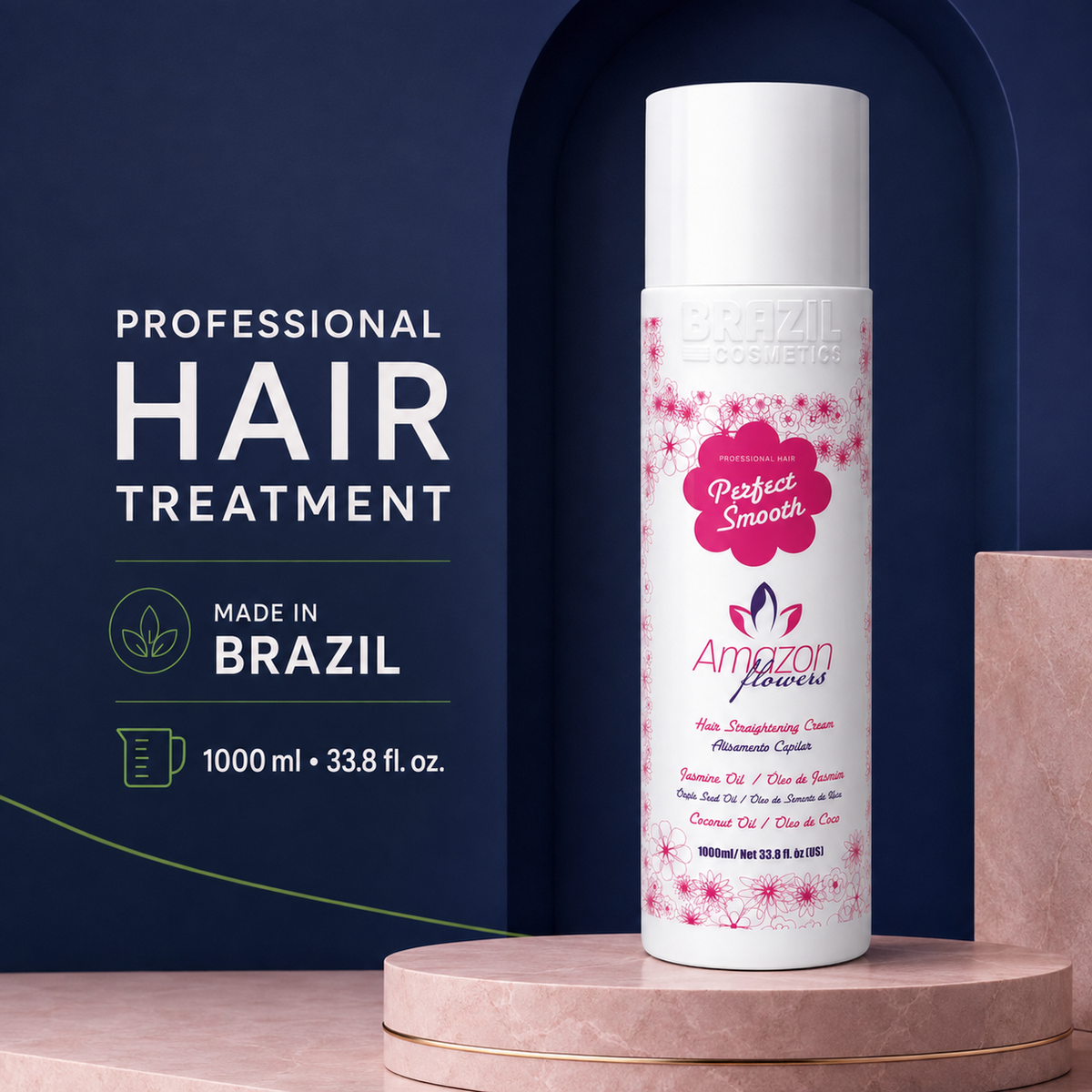Amazon Flowers Hair Treatment Protein 1L – Smooth & Frizz Control