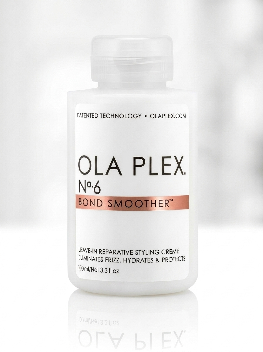 OLA PLEX No. 6 Bond Smoother, Leave-In Styling Hair Cream Treatment, Smooths, Conditions, & Strengthens, Frizz Control for Up to 72 Hours, For All Hair Types, 100 mL / 3.3 Fl. Oz.