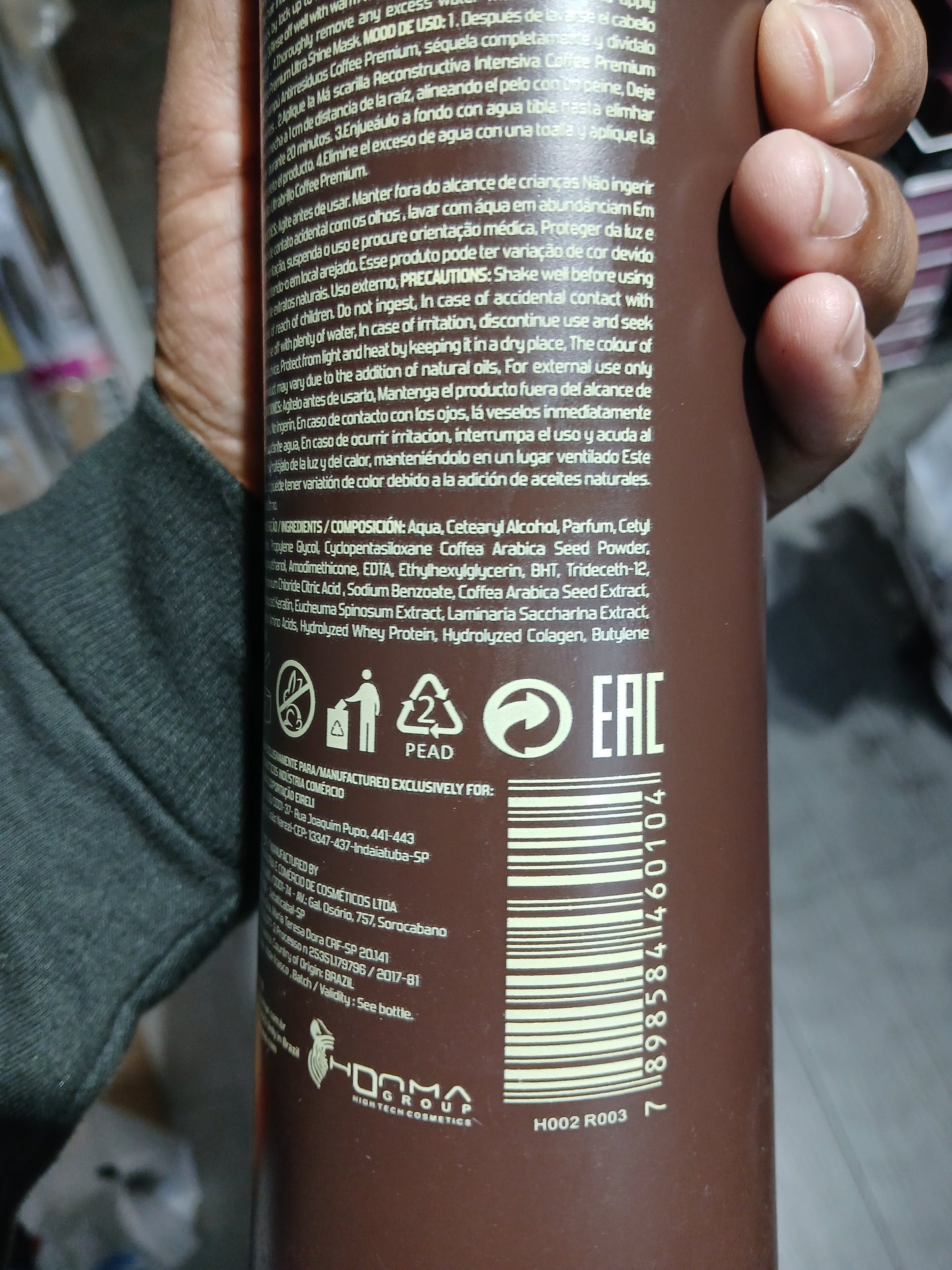 Honma Tokyo Coffee Preimium Hair Treatment Protein 1000ml