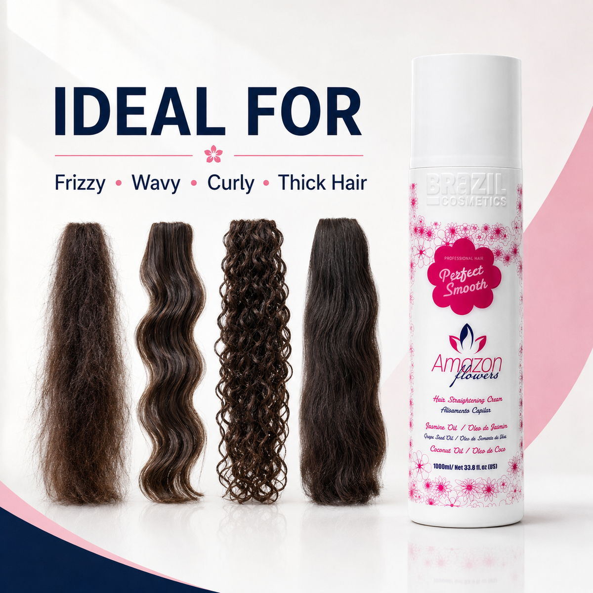 Amazon Flowers Hair Treatment Protein 1L – Smooth & Frizz Control