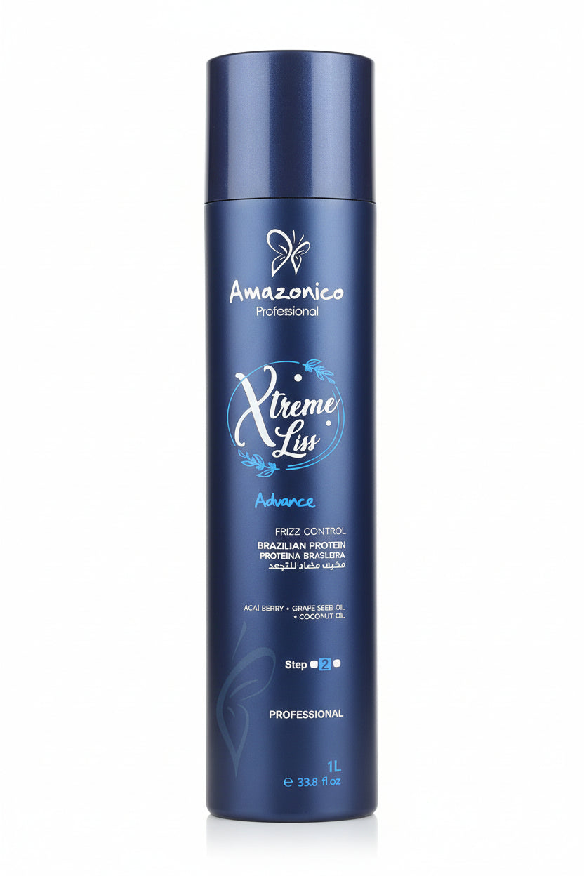 Amazonico Professional Xtreme Liss Advance Frizz Control Hair Treatment 1L – Smooth & Frizz-Free Hair UAE