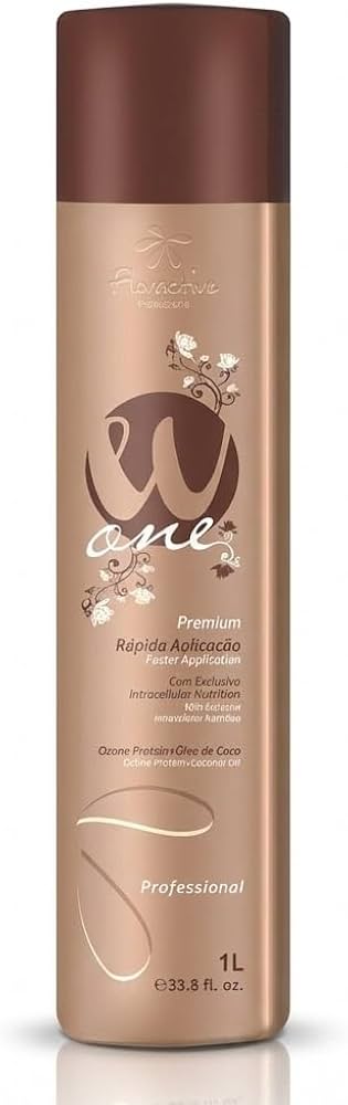 Floractive W One Nano Protein Formaldehyde 1L Brazilian Protein Keratin Smooth Frizz-Free Hair UAE