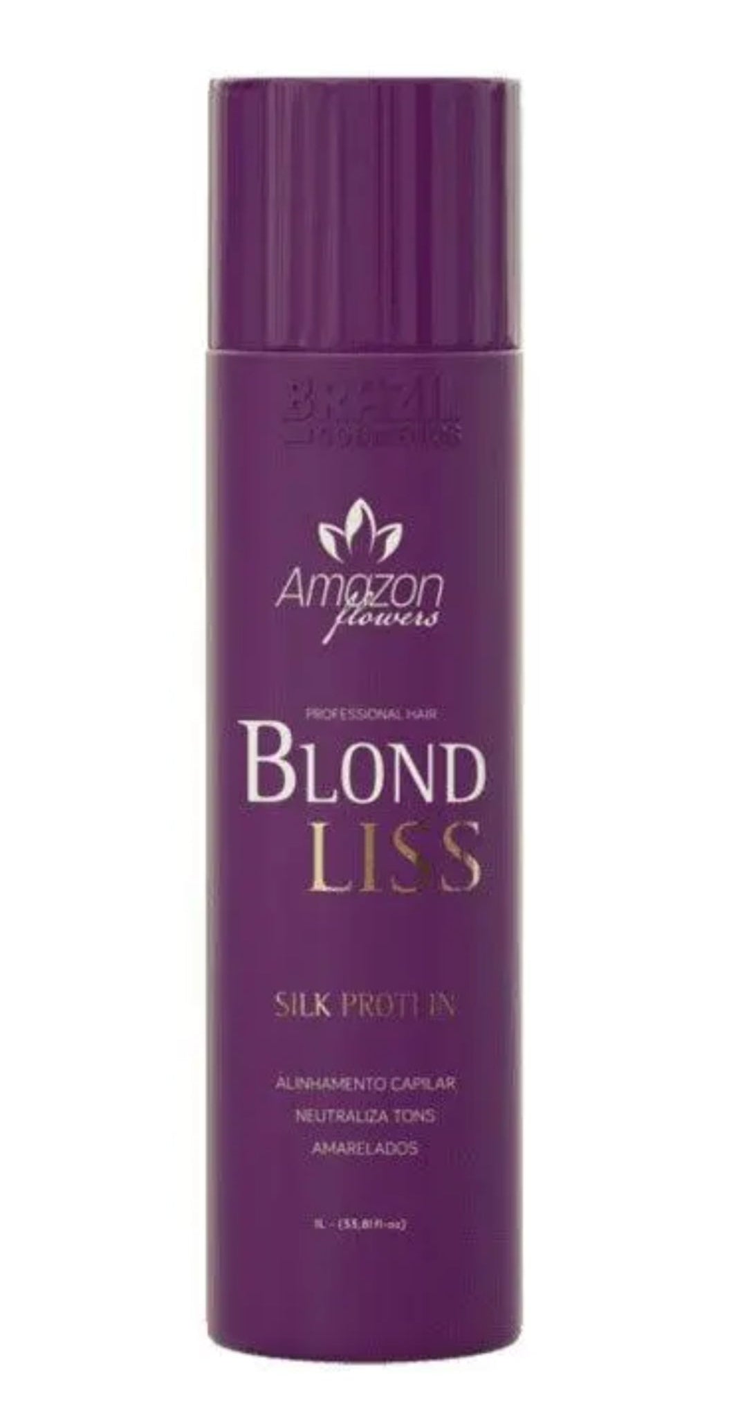 Amazon Flower Blond Liss Hair Treatment Protein 1000ml Brazilian Protein Keratin Smooth Frizz-Free Hair UAE